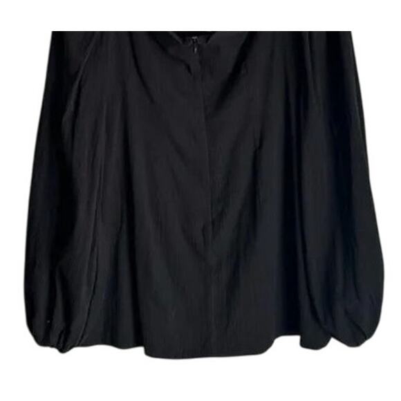 NWT Rumer The Camille Mini Dress Low Back Gathered Chest Front Cutout M Black - Picture 8 of 15